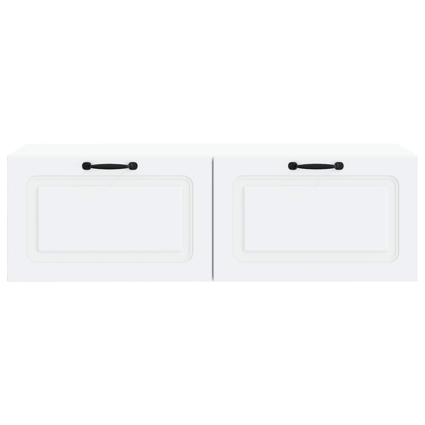Wandbeugel TV-kast Wit 98 x 41 x 30 cm Bewerkt hout is nu te koop bij PeponiXL, paradijselijk wonen!