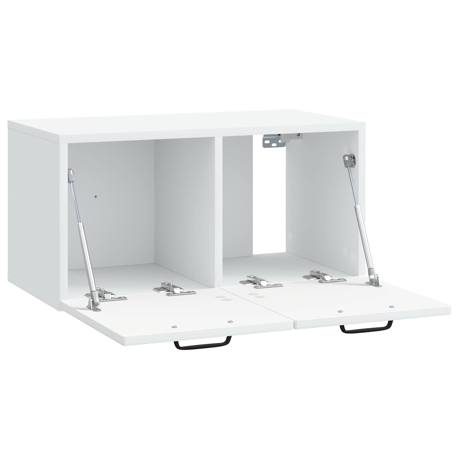 Wandbeugel TV-kast Wit 59,5 x 31 x 30 cm Bewerkt hout is nu te koop bij PeponiXL, paradijselijk wonen!