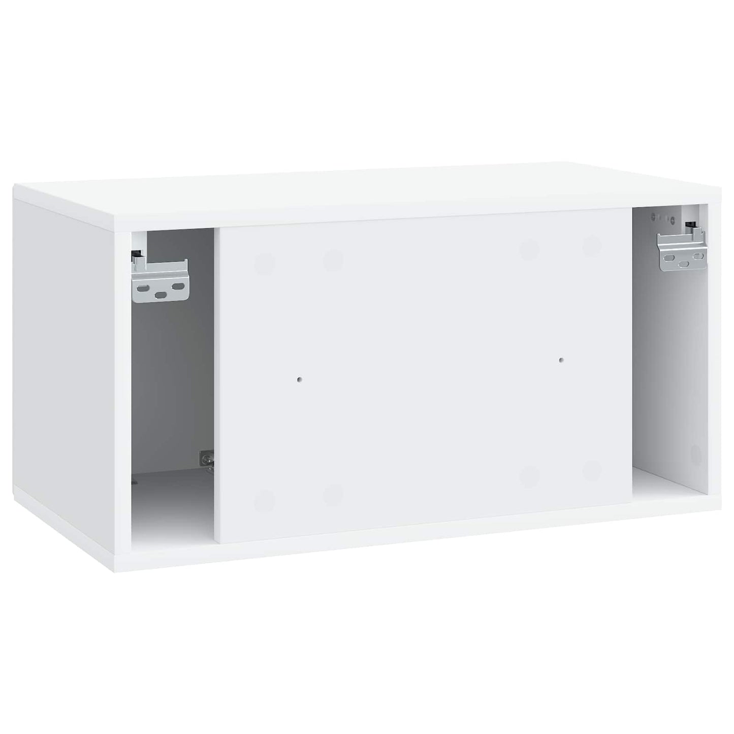 Wandbeugel TV-kast Wit 59,5 x 31 x 30 cm Bewerkt hout is nu te koop bij PeponiXL, paradijselijk wonen!