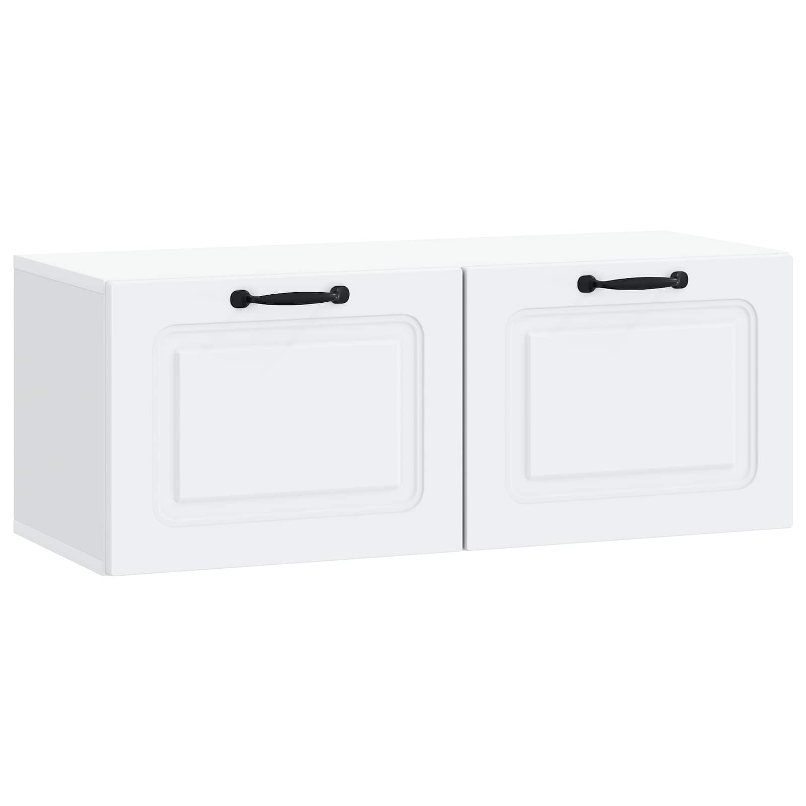Wandbeugel TV-kast Wit 78,5 x 31 x 30 cm Bewerkt hout is nu te koop bij PeponiXL, paradijselijk wonen!