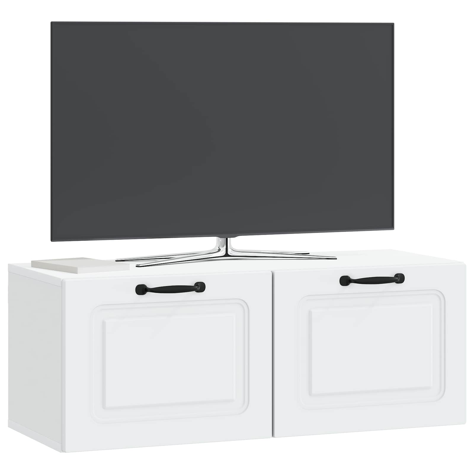 Wandbeugel TV-kast Wit 78,5 x 31 x 30 cm Bewerkt hout is nu te koop bij PeponiXL, paradijselijk wonen!