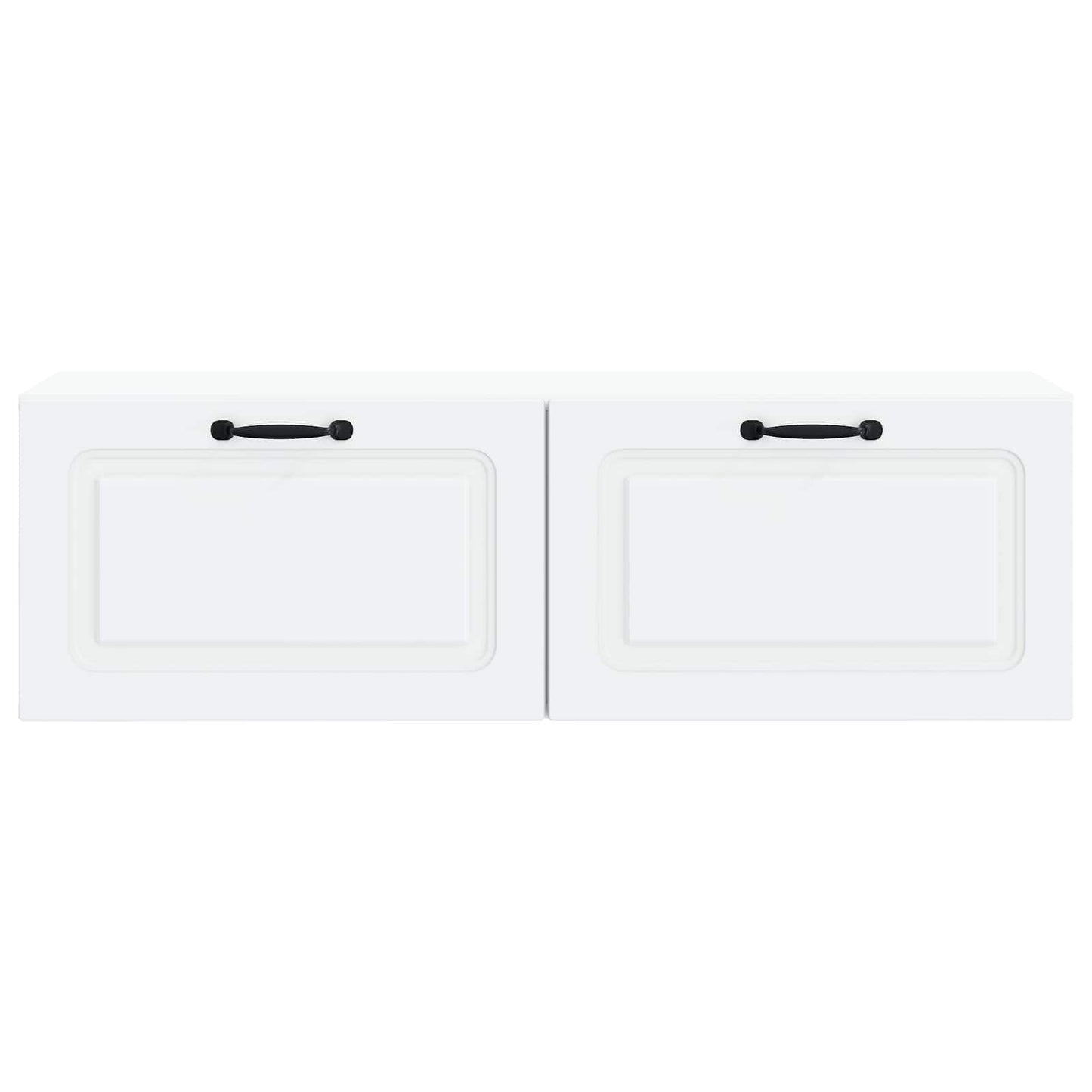 Wandbeugel TV-kast Wit 98 x 31 x 30 cm Bewerkt hout is nu te koop bij PeponiXL, paradijselijk wonen!