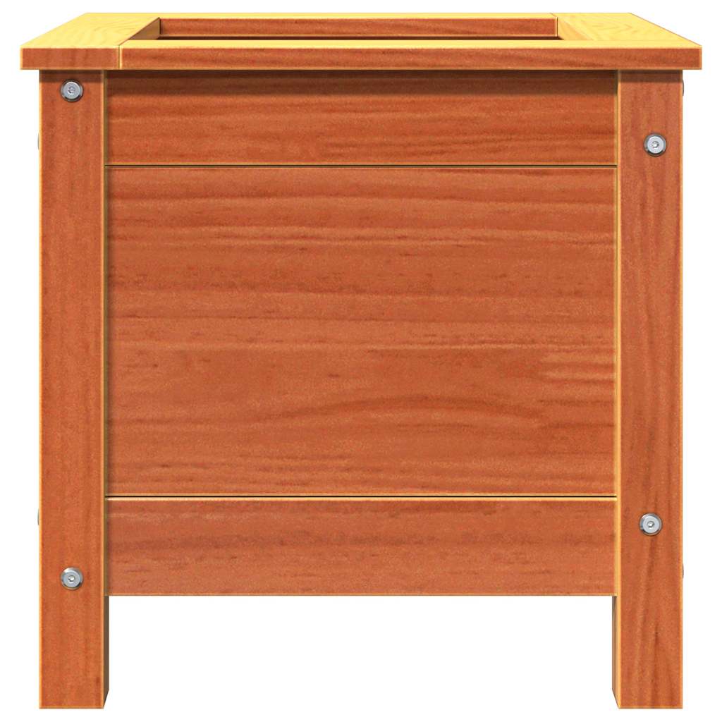 Tuin Bloempot Wasbruin 40 x 40 x 39 cm Massief grenenhout is nu te koop bij PeponiXL, paradijselijk wonen!