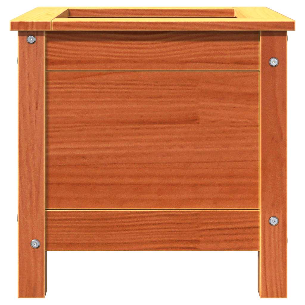 Tuin Bloempot Wasbruin 40 x 40 x 39 cm Massief grenenhout is nu te koop bij PeponiXL, paradijselijk wonen!