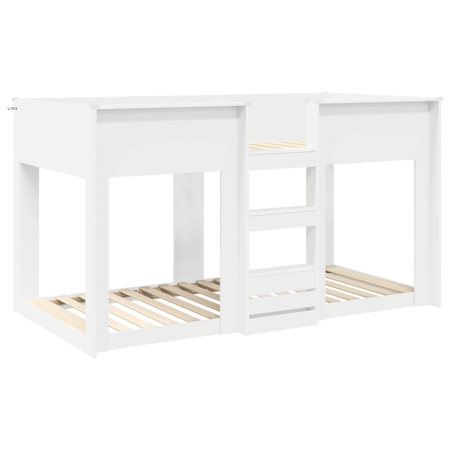 Bunk Bed voor Kinderen Wit 100 x 200 cm Bewerkt hout is nu te koop bij PeponiXL, paradijselijk wonen!