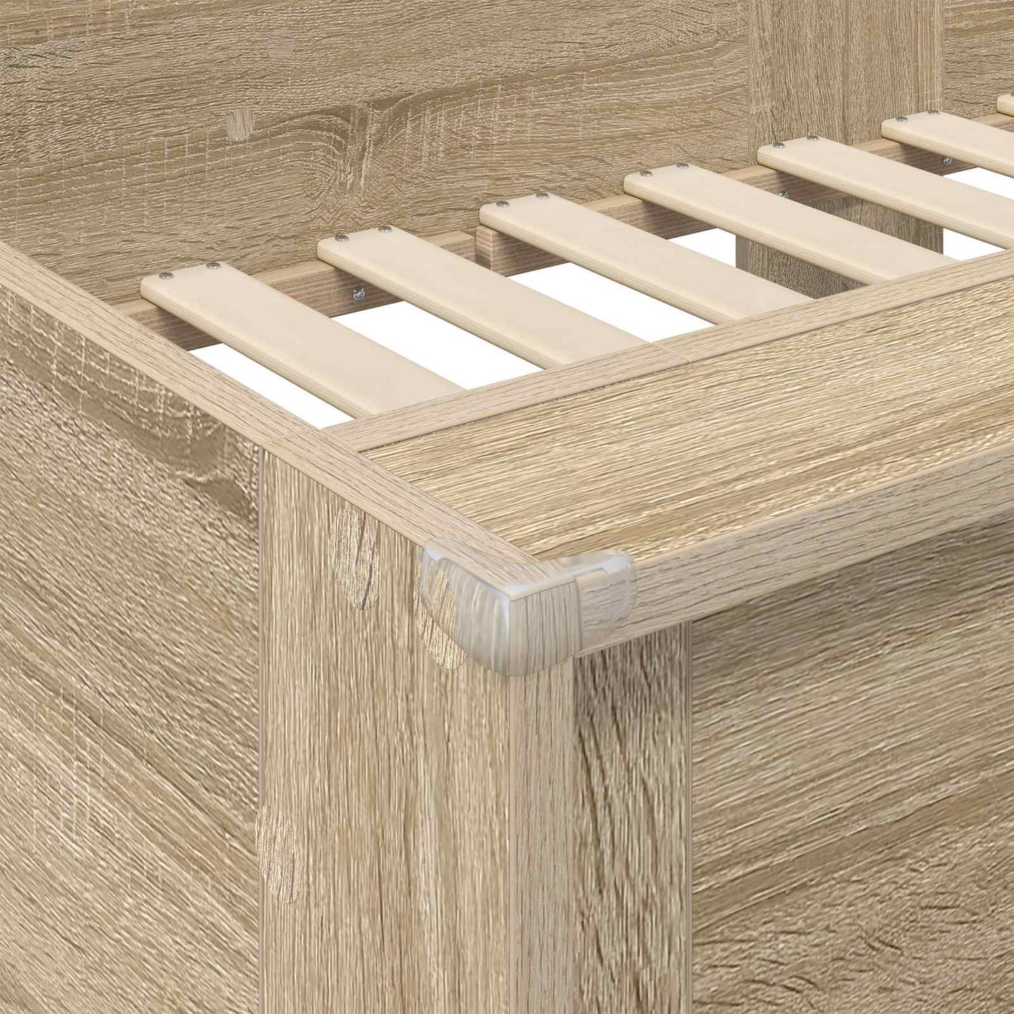 Bunk Bed voor Kinderen Sonoma Eiken 100 x 200 cm Bewerkt hout is nu te koop bij PeponiXL, paradijselijk wonen!