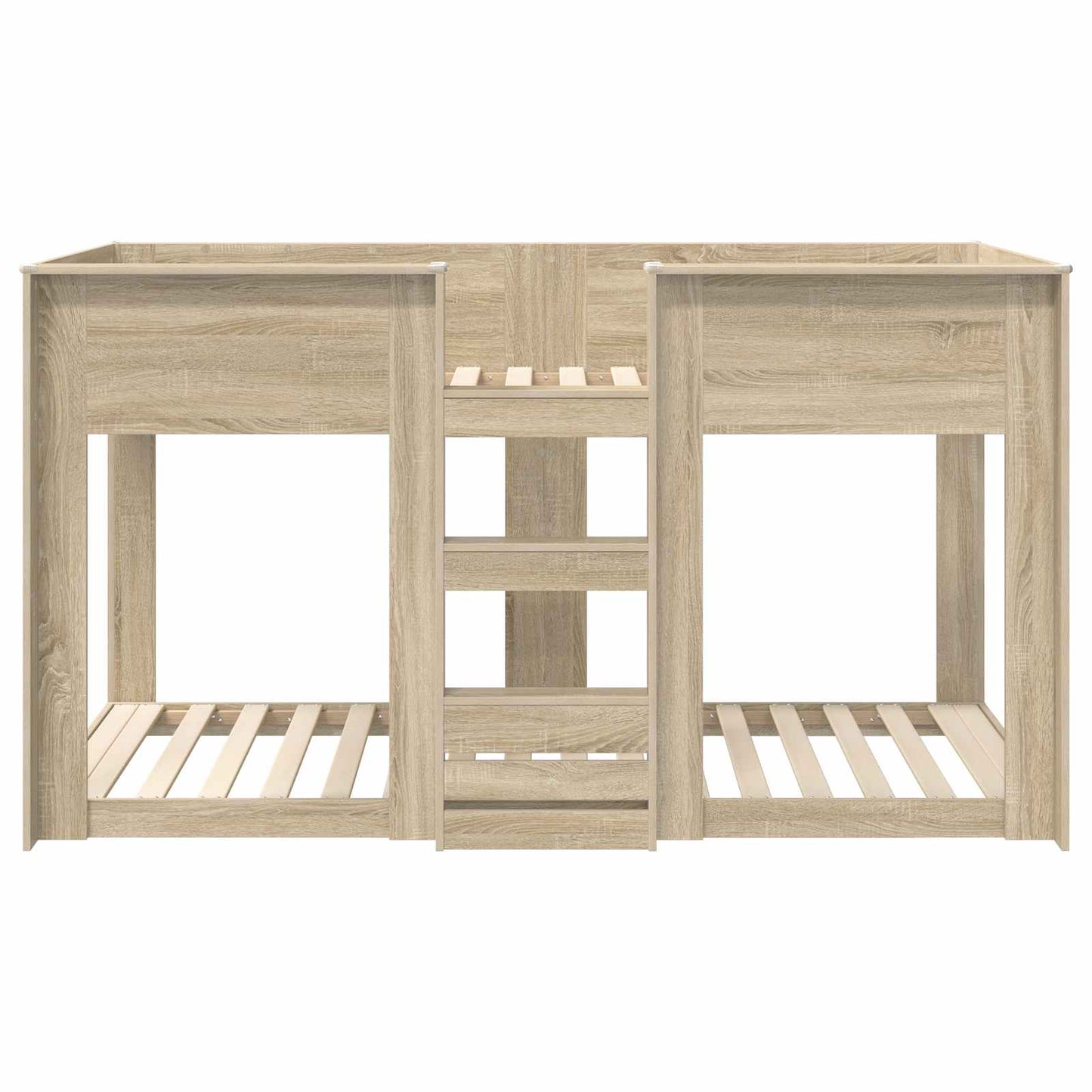 Bunk Bed voor Kinderen Sonoma Eiken 100 x 200 cm Bewerkt hout is nu te koop bij PeponiXL, paradijselijk wonen!