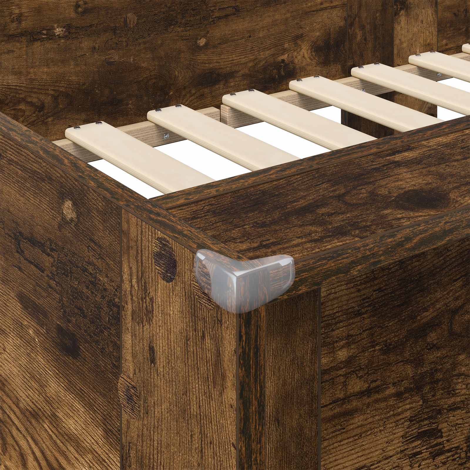 Bunk Bed voor Kinderen Gerookt eiken 100 x 200 cm Bewerkt hout is nu te koop bij PeponiXL, paradijselijk wonen!