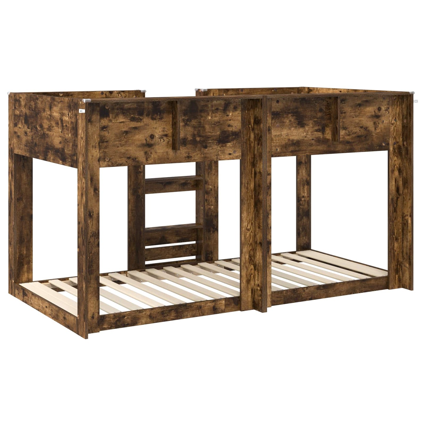 Bunk Bed voor Kinderen Gerookt eiken 100 x 200 cm Bewerkt hout is nu te koop bij PeponiXL, paradijselijk wonen!