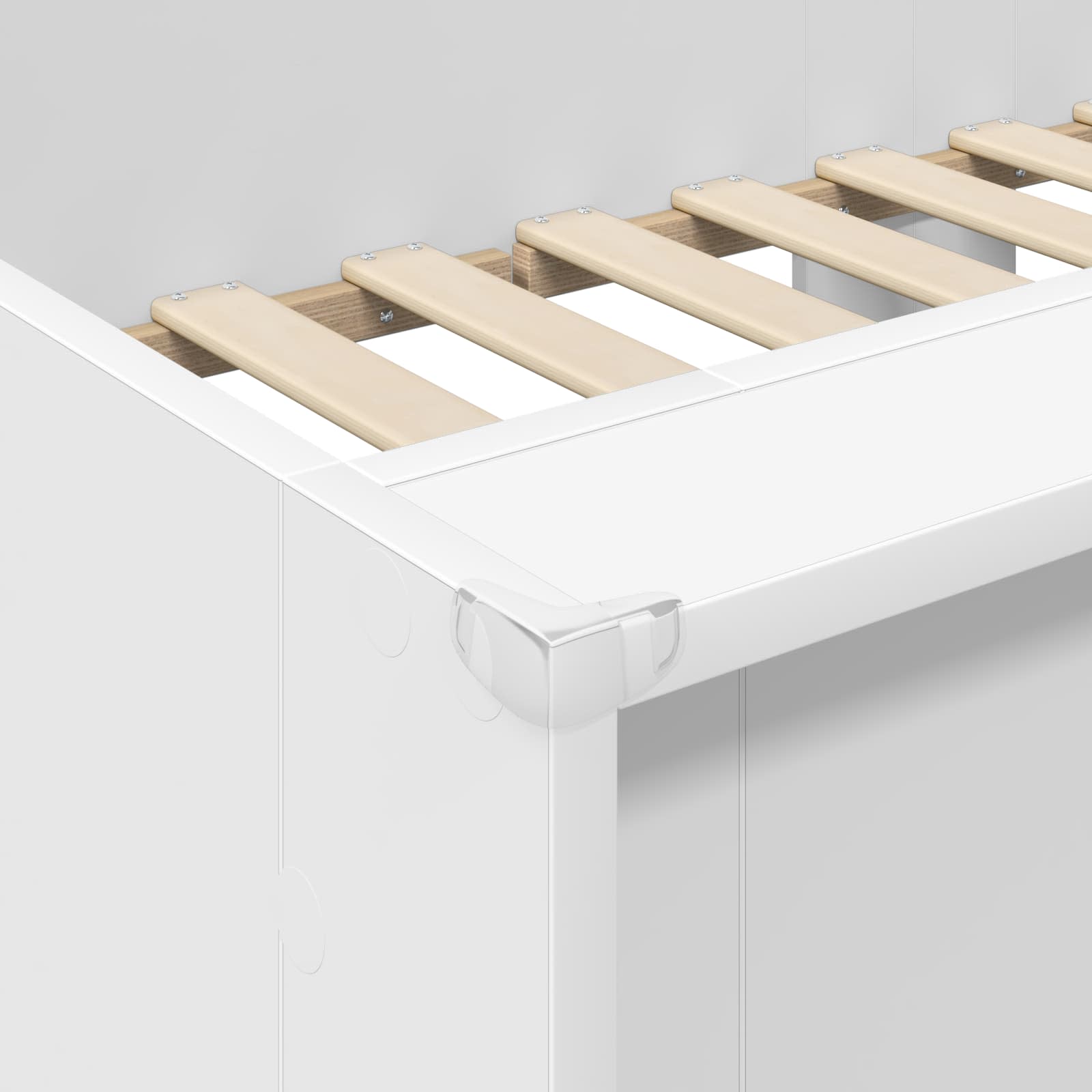 Bunk Bed voor Kinderen met matras Wit 100 x 200 cm Bewerkt hout is nu te koop bij PeponiXL, paradijselijk wonen!