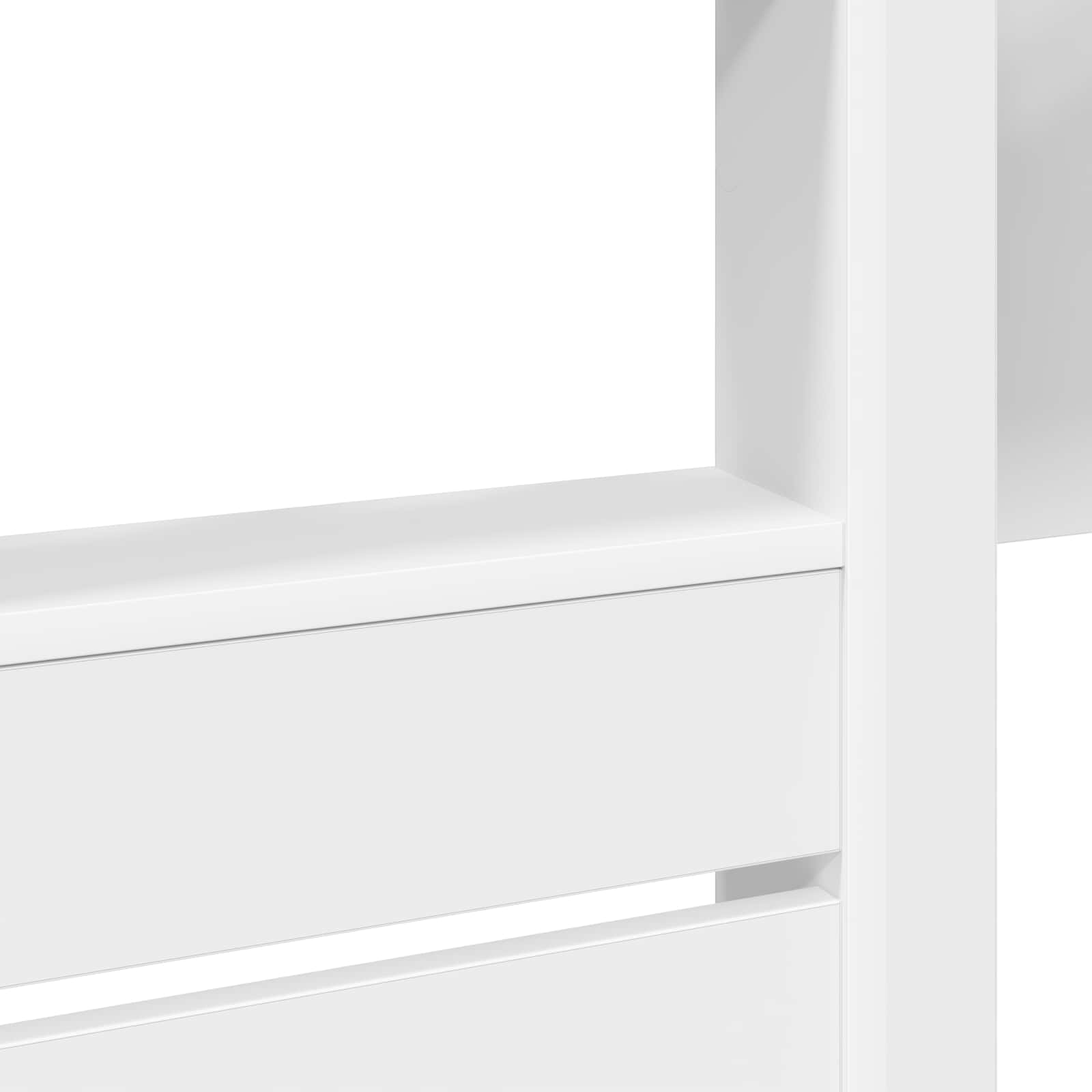 Bunk Bed voor Kinderen met matras Wit 100 x 200 cm Bewerkt hout is nu te koop bij PeponiXL, paradijselijk wonen!