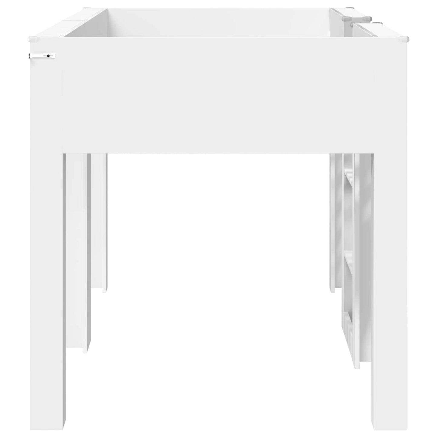Bunk Bed voor Kinderen met matras Wit 100 x 200 cm Bewerkt hout is nu te koop bij PeponiXL, paradijselijk wonen!
