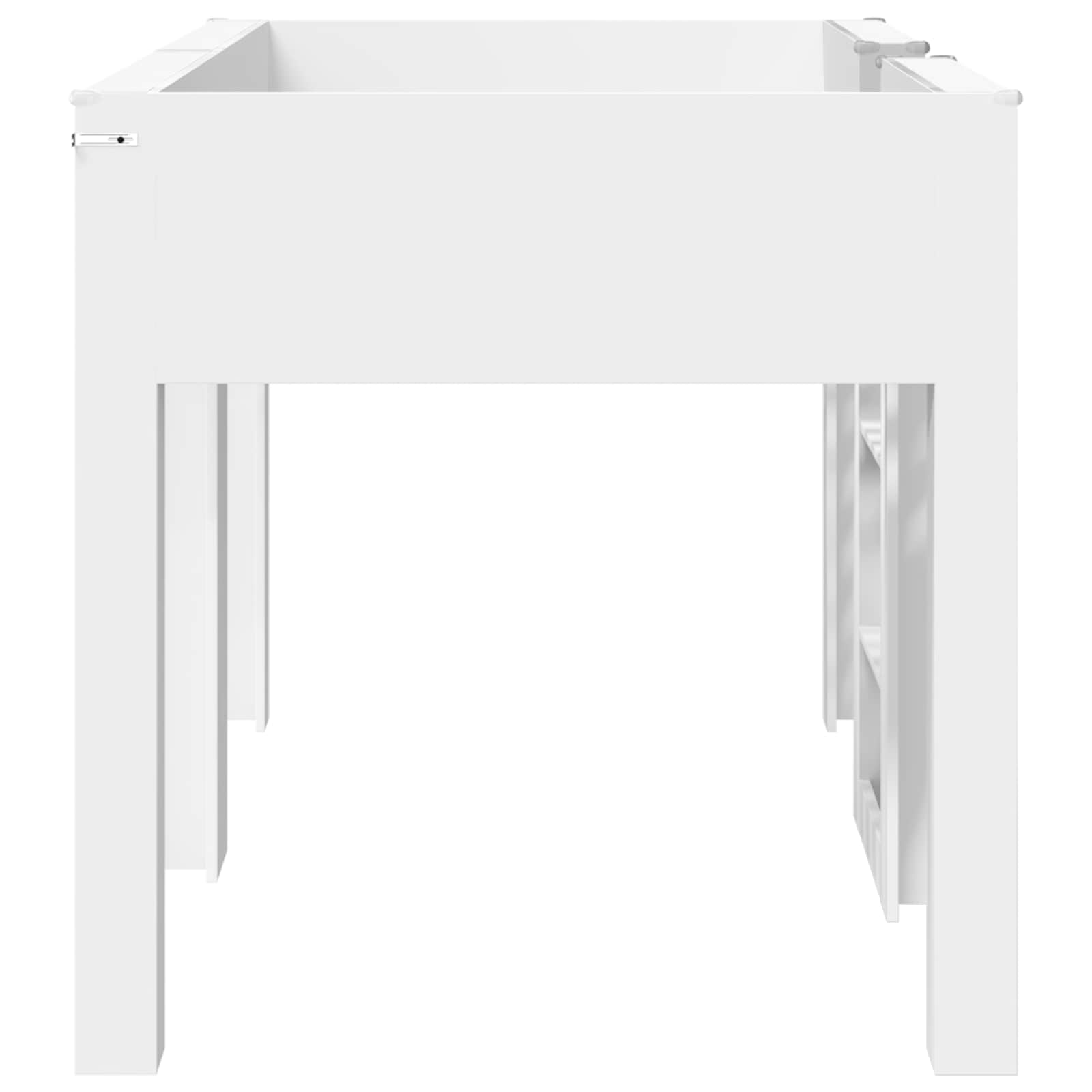 Bunk Bed voor Kinderen met matras Wit 100 x 200 cm Bewerkt hout is nu te koop bij PeponiXL, paradijselijk wonen!