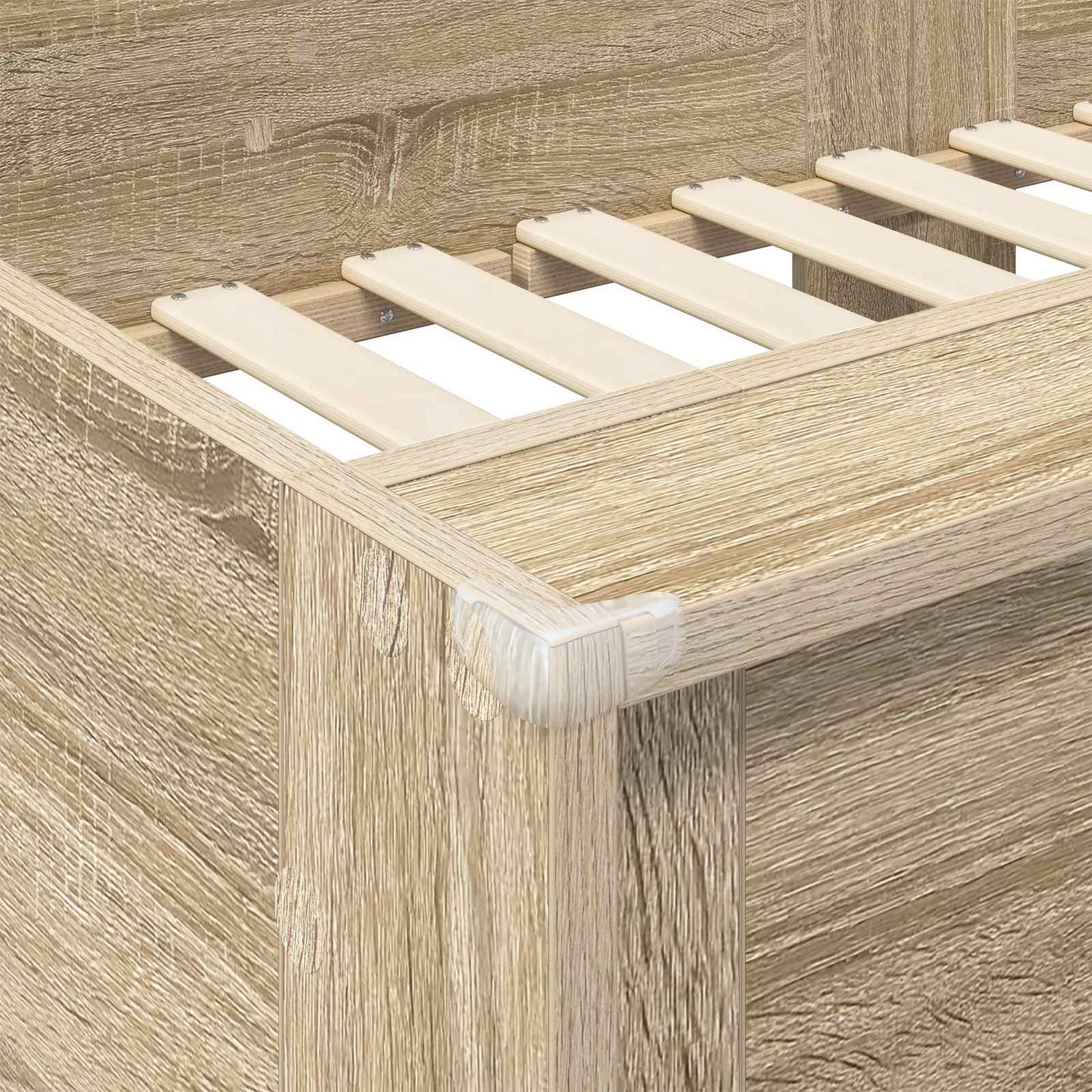 Bunk Bed voor Kinderen Sonoma Eiken 100 x 200 cm Bewerkt hout is nu te koop bij PeponiXL, paradijselijk wonen!