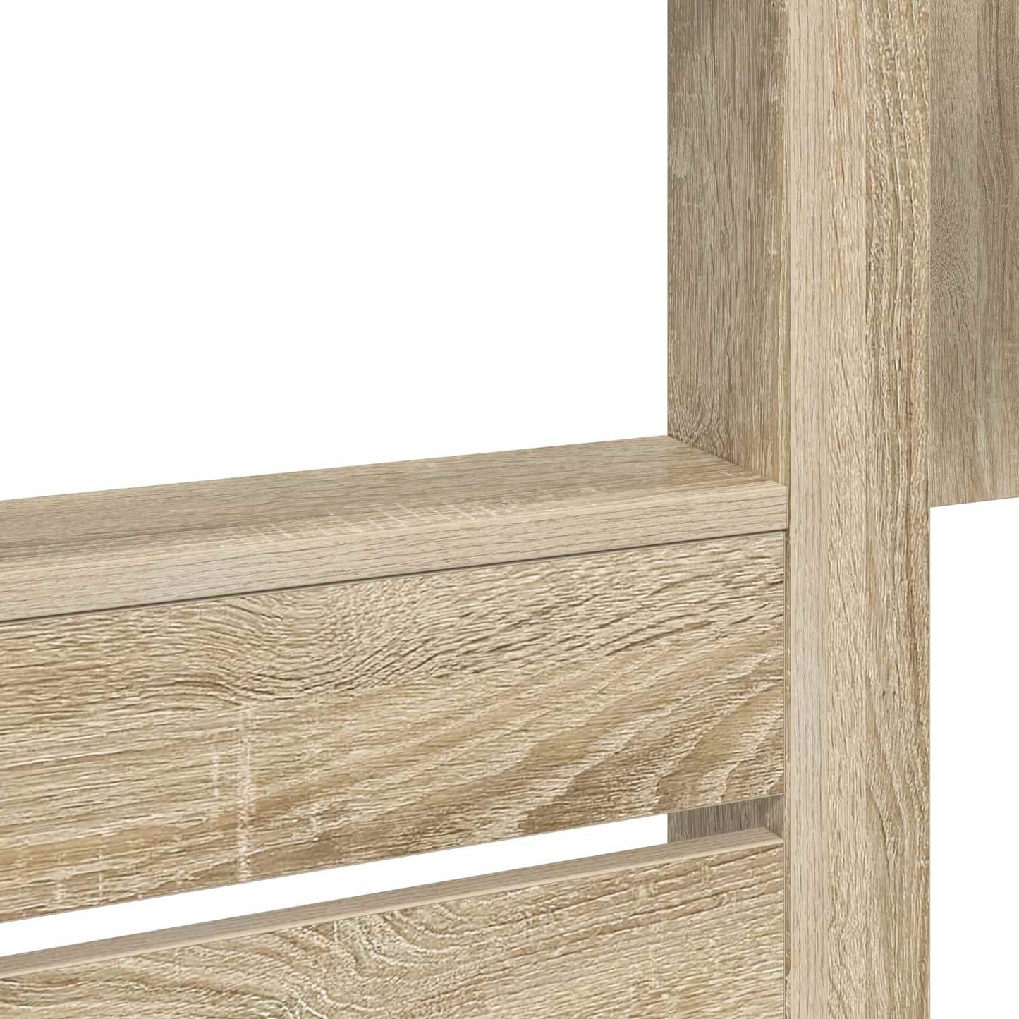 Bunk Bed voor Kinderen Sonoma Eiken 100 x 200 cm Bewerkt hout is nu te koop bij PeponiXL, paradijselijk wonen!
