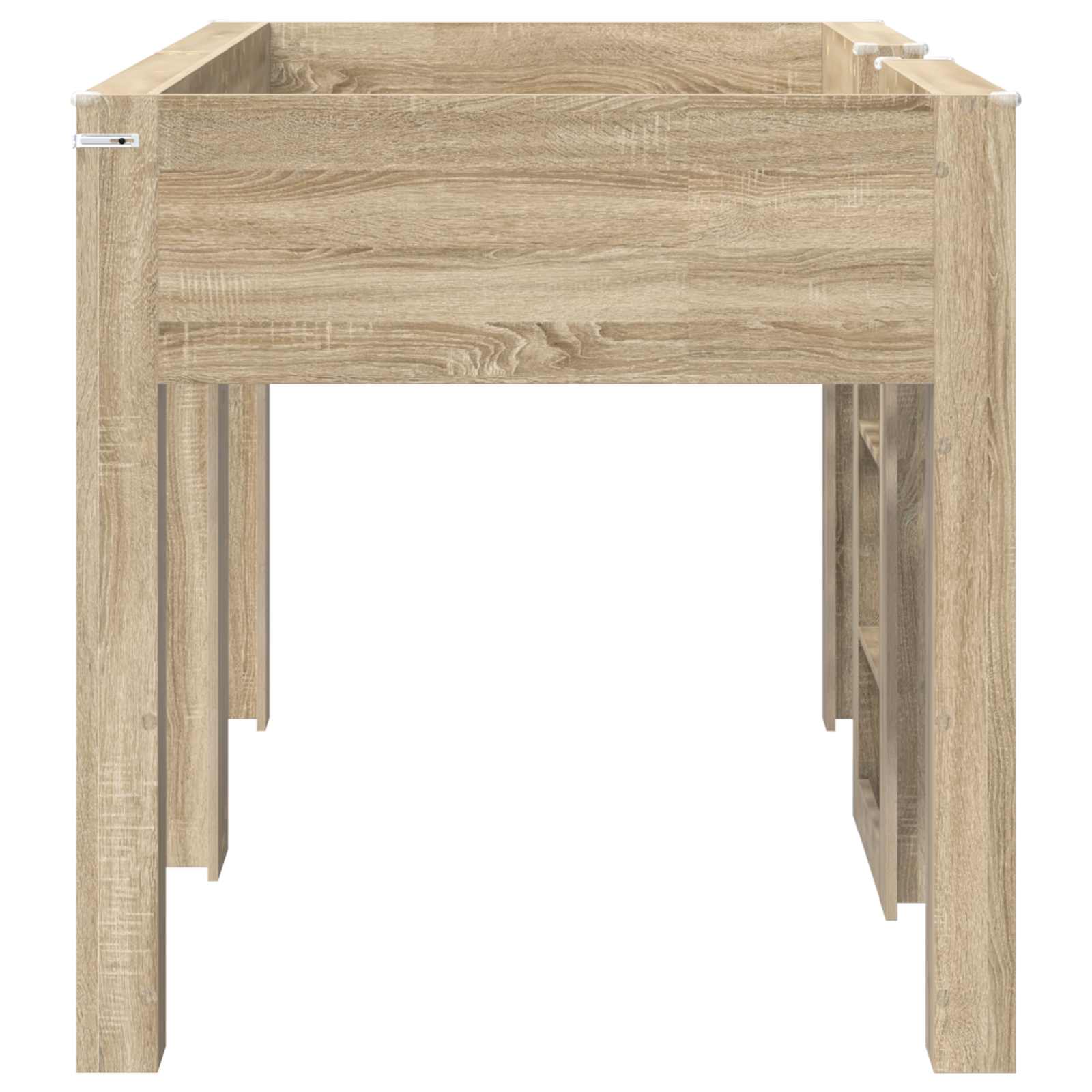 Bunk Bed voor Kinderen Sonoma Eiken 100 x 200 cm Bewerkt hout is nu te koop bij PeponiXL, paradijselijk wonen!