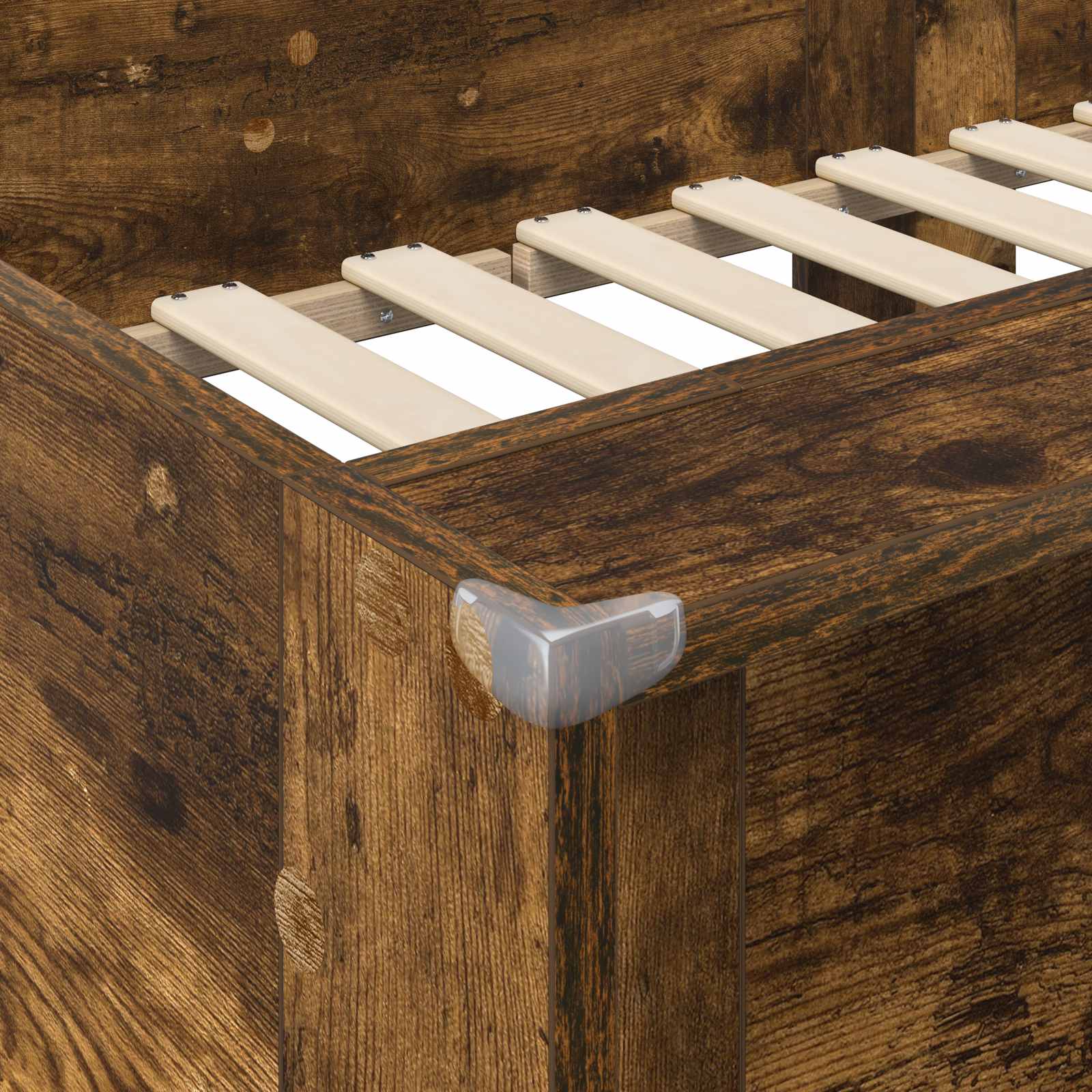 Bunk Bed voor Kinderen Gerookt eiken 100 x 200 cm Bewerkt hout is nu te koop bij PeponiXL, paradijselijk wonen!