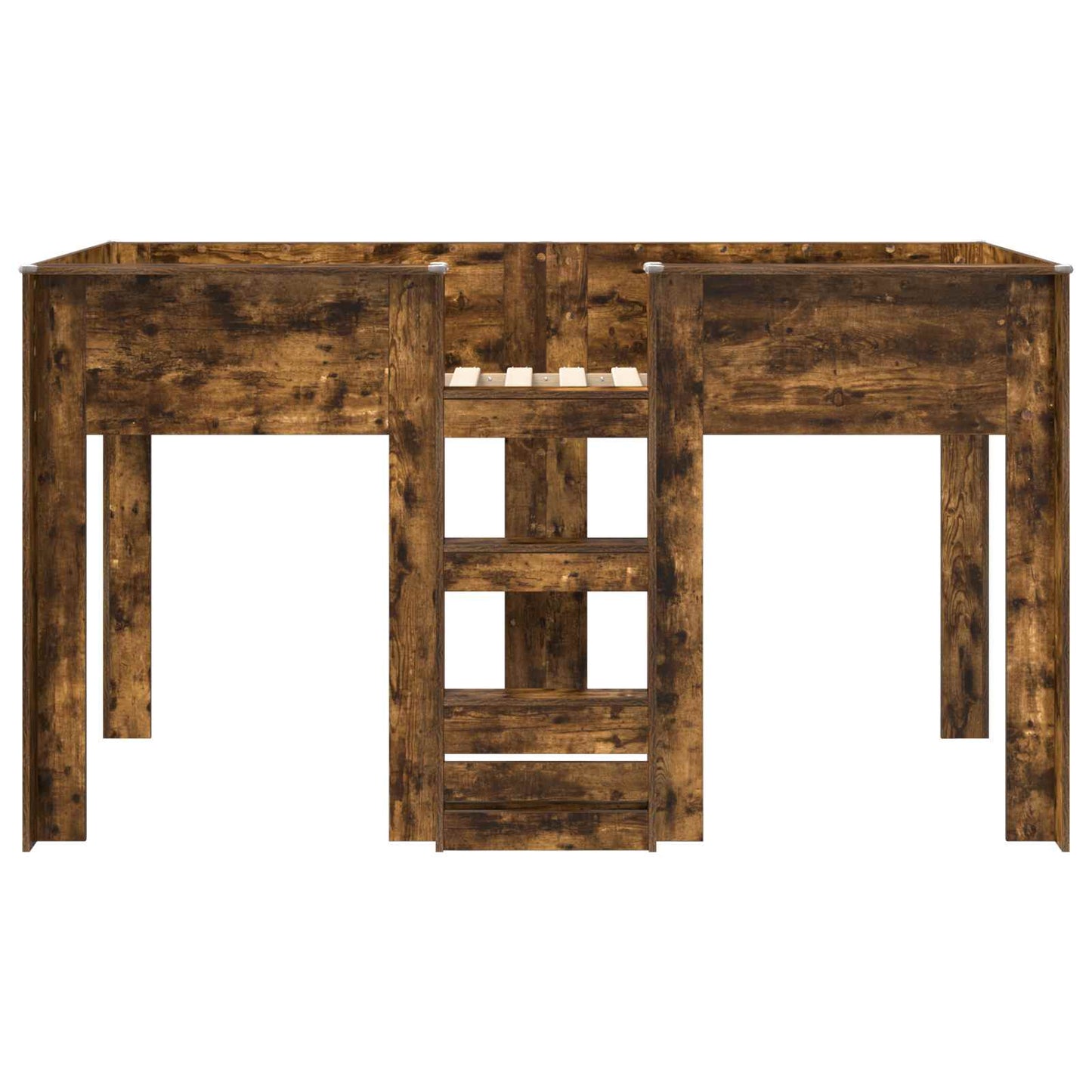 Bunk Bed voor Kinderen Gerookt eiken 100 x 200 cm Bewerkt hout is nu te koop bij PeponiXL, paradijselijk wonen!