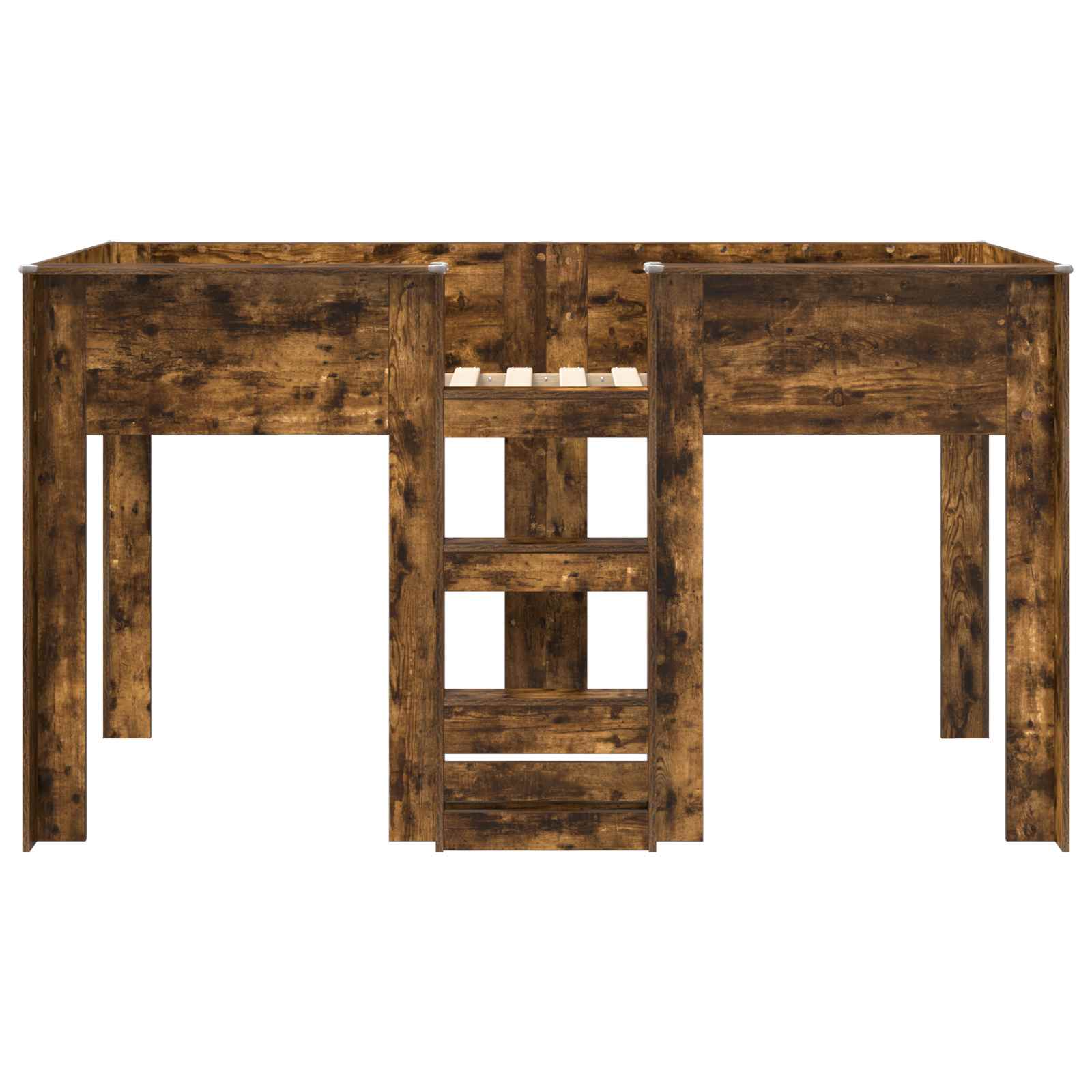 Bunk Bed voor Kinderen Gerookt eiken 100 x 200 cm Bewerkt hout is nu te koop bij PeponiXL, paradijselijk wonen!