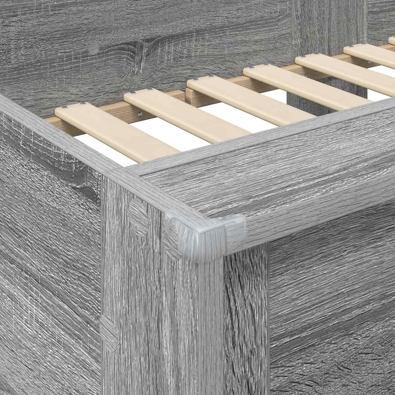 Bunk Bed voor Kinderen Grijs Sonoma 100 x 200 cm Bewerkt hout is nu te koop bij PeponiXL, paradijselijk wonen!
