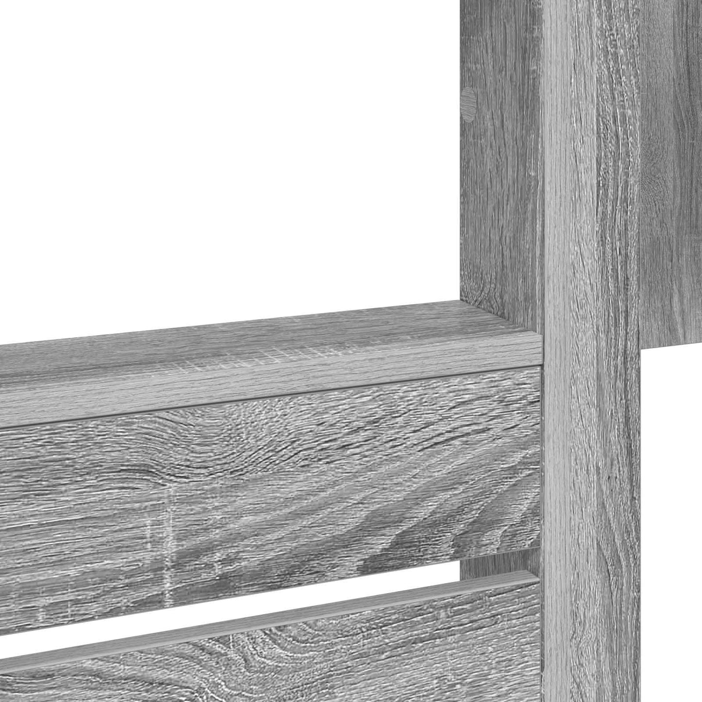Bunk Bed voor Kinderen Grijs Sonoma 100 x 200 cm Bewerkt hout is nu te koop bij PeponiXL, paradijselijk wonen!