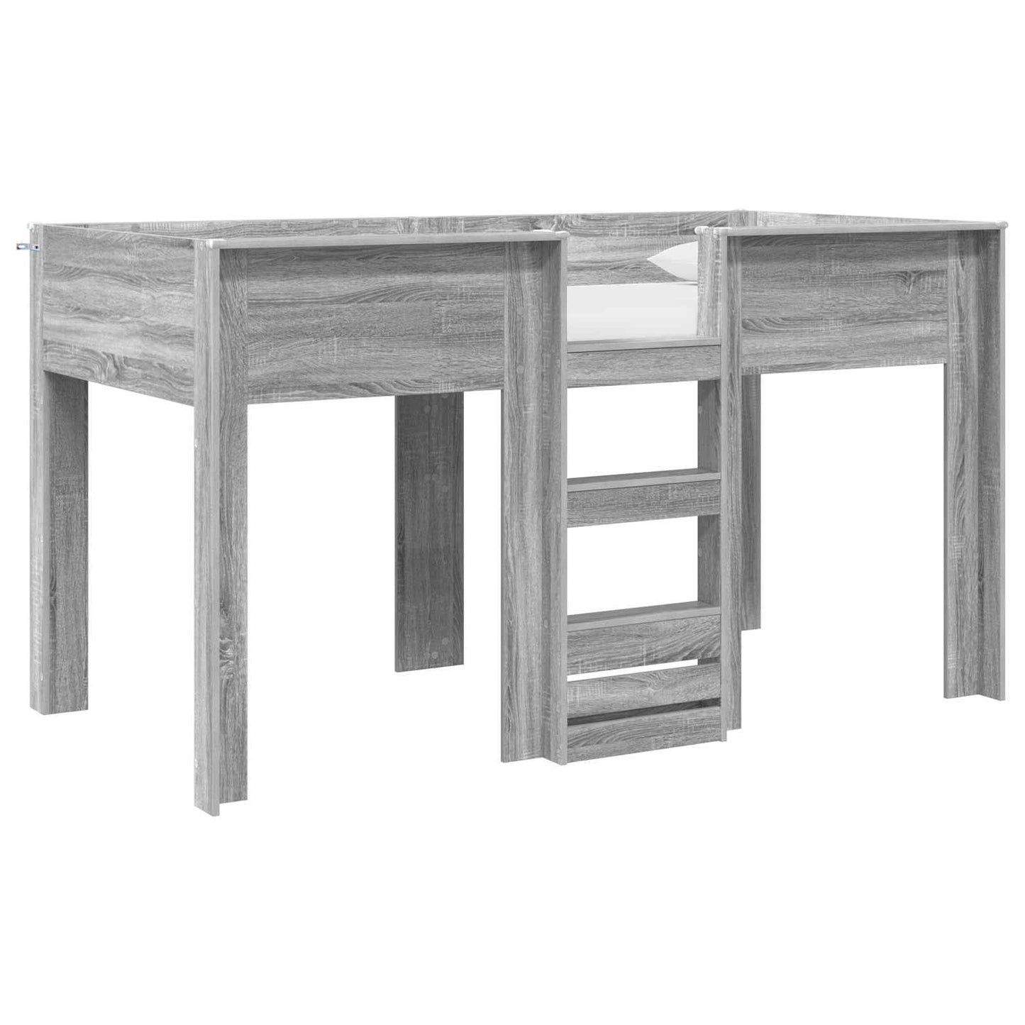 Bunk Bed voor Kinderen Grijs Sonoma 100 x 200 cm Bewerkt hout is nu te koop bij PeponiXL, paradijselijk wonen!