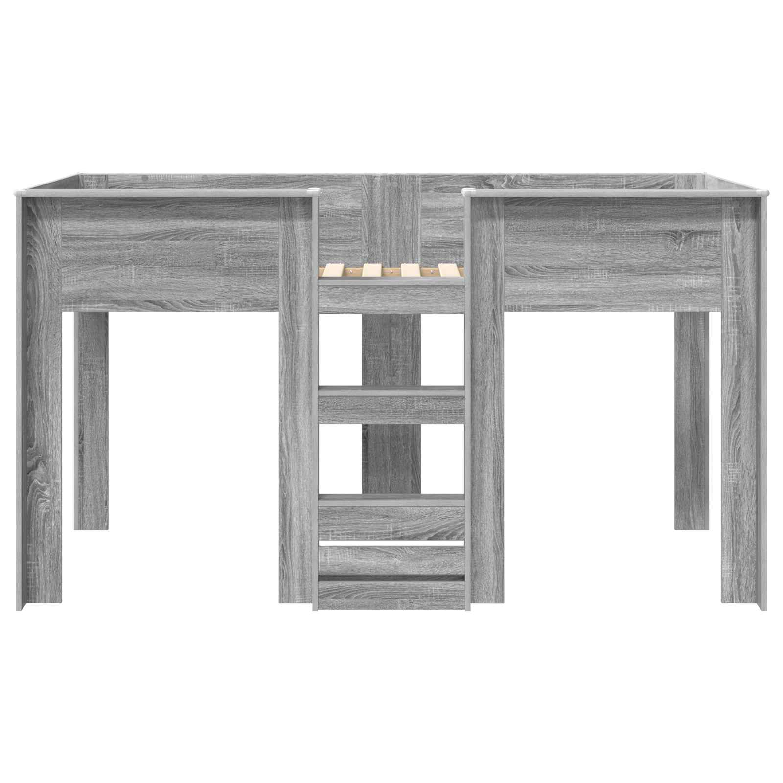 Bunk Bed voor Kinderen Grijs Sonoma 100 x 200 cm Bewerkt hout is nu te koop bij PeponiXL, paradijselijk wonen!