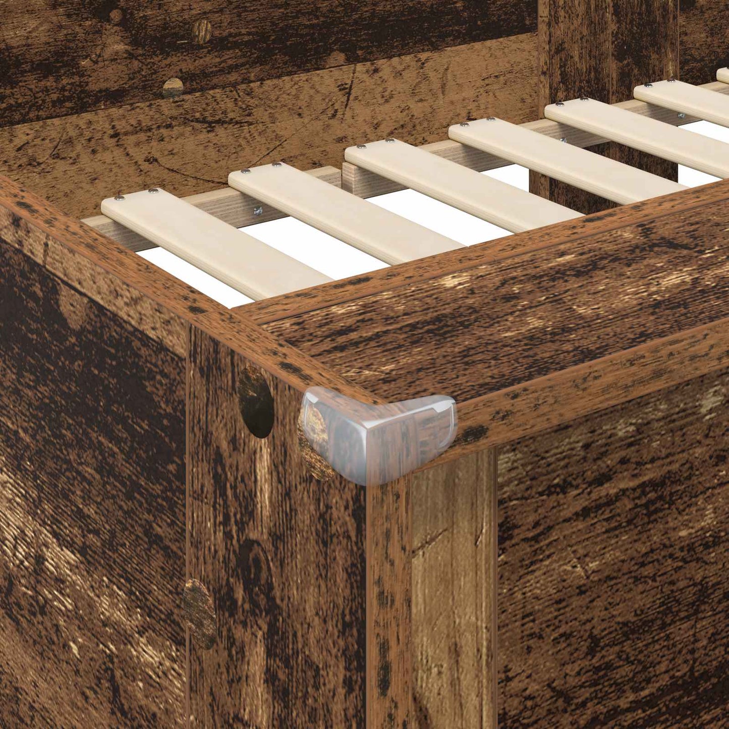 Bunk Bed voor Kinderen Oudhout 100 x 200 cm Bewerkt hout is nu te koop bij PeponiXL, paradijselijk wonen!