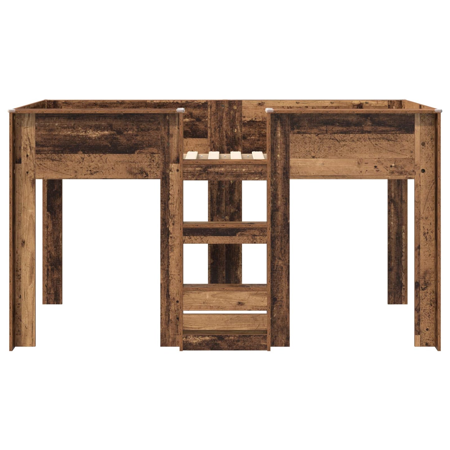 Bunk Bed voor Kinderen Oudhout 100 x 200 cm Bewerkt hout is nu te koop bij PeponiXL, paradijselijk wonen!