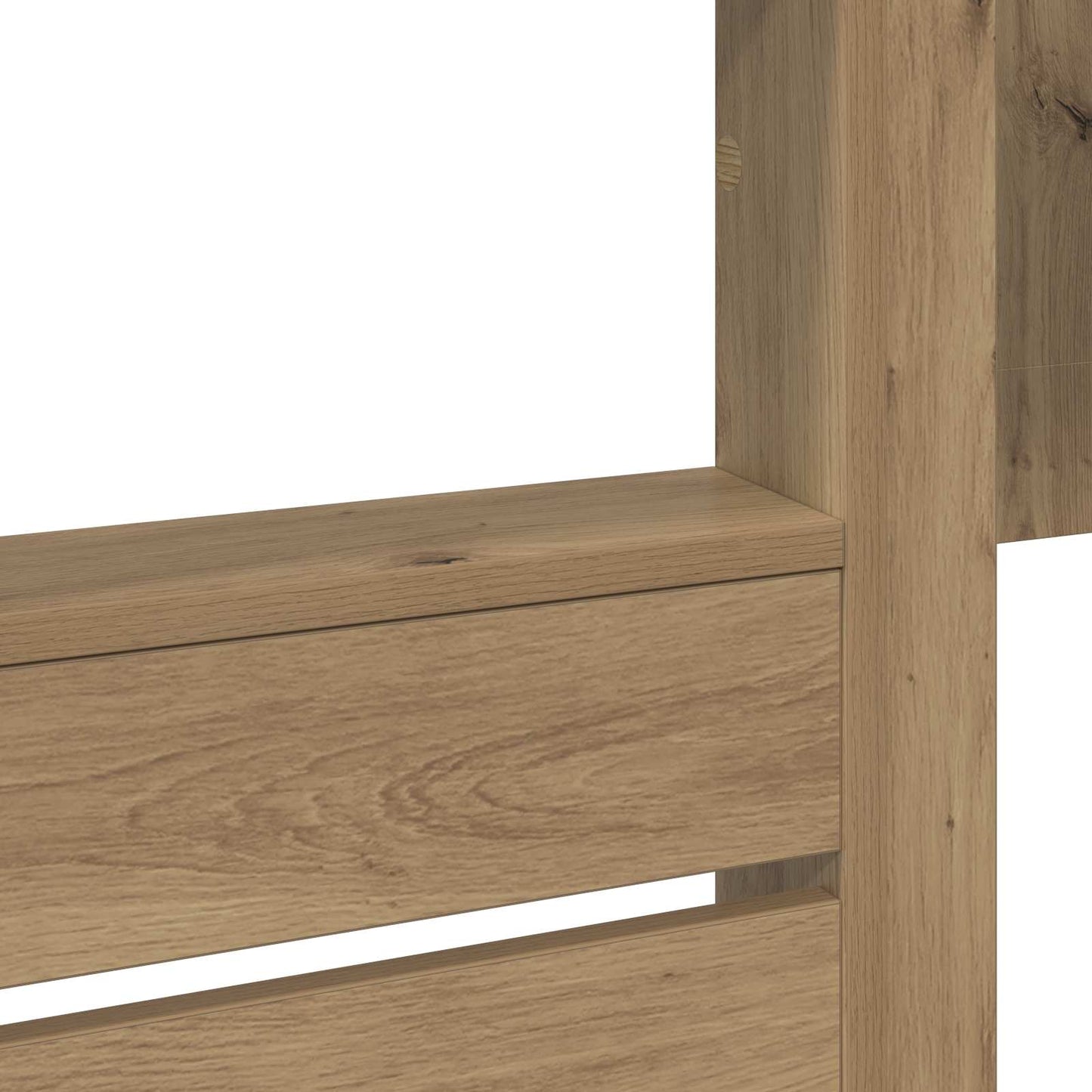 Bunk Bed voor Kinderen Artisan Eiken 100 x 200 cm Bewerkt hout is nu te koop bij PeponiXL, paradijselijk wonen!