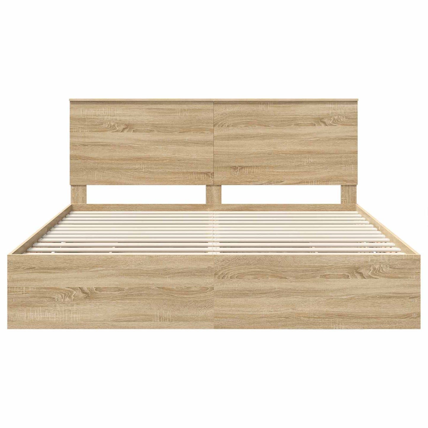 Bedframe met lade Sonoma Eiken 180 x 200 cm Ingenieurshout is nu te koop bij PeponiXL, paradijselijk wonen!