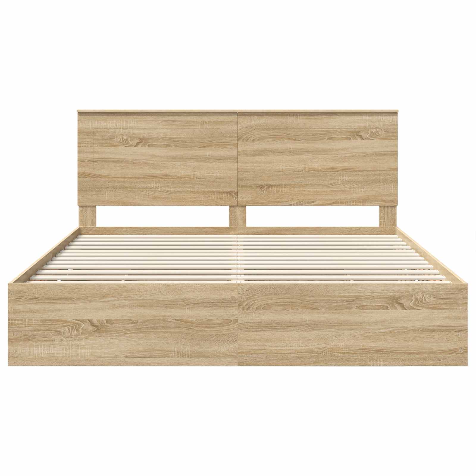 Bedframe met lade Sonoma Eiken 180 x 200 cm Ingenieurshout is nu te koop bij PeponiXL, paradijselijk wonen!