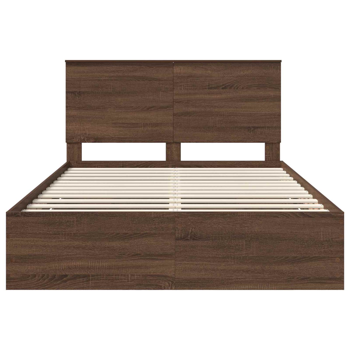 Bedframe met lade Bruin Eiken 160 x 200 cm Ingenieurshout