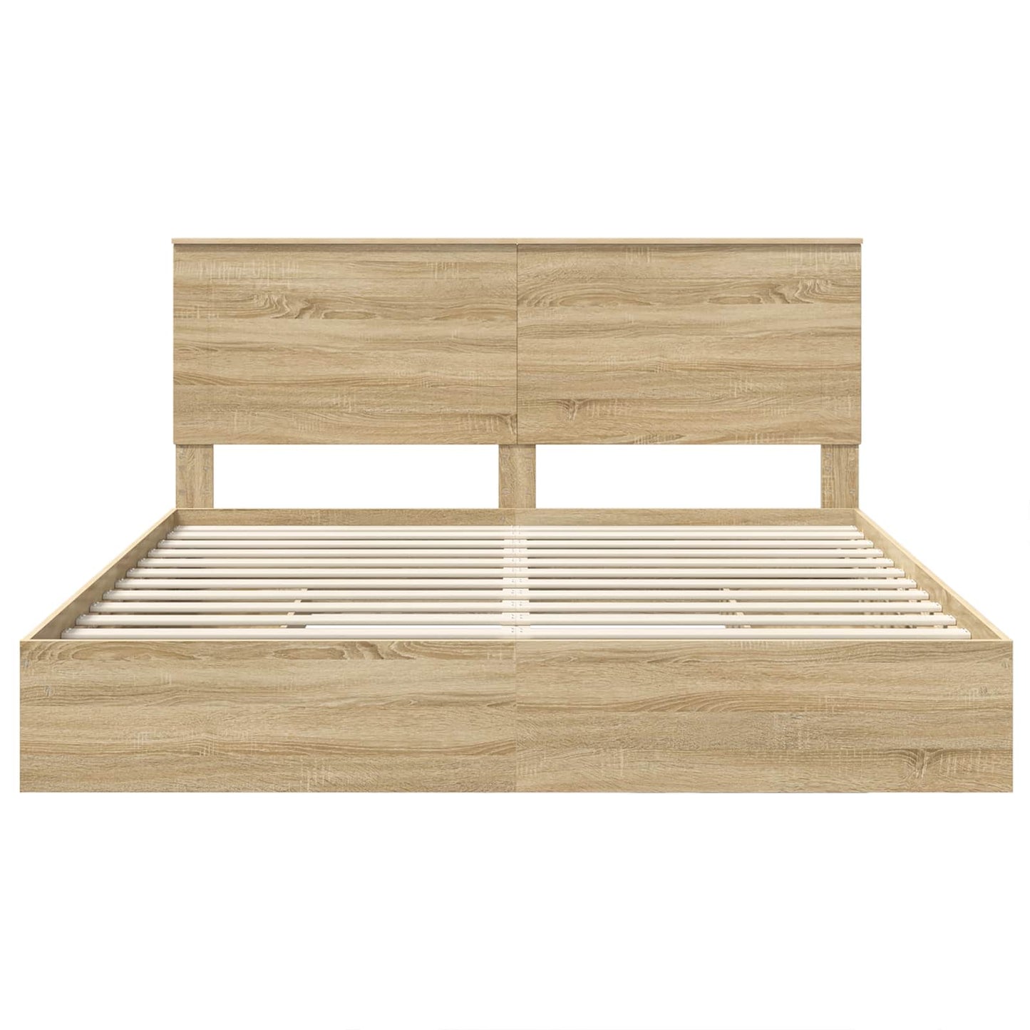 Opslag bed met lade Sonoma Eiken 180 x 200 cm Bewerkt hout is nu te koop bij PeponiXL, paradijselijk wonen!