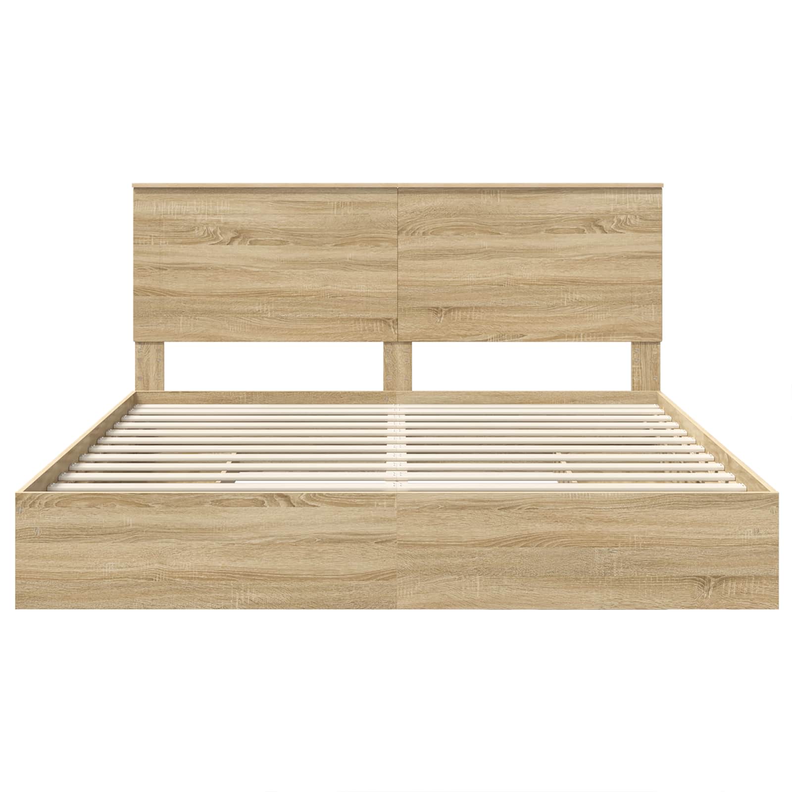 Opslag bed met lade Sonoma Eiken 180 x 200 cm Bewerkt hout is nu te koop bij PeponiXL, paradijselijk wonen!