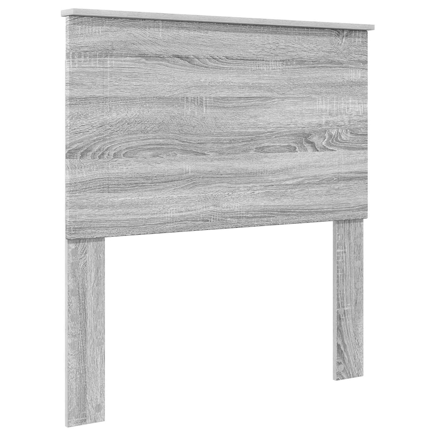 Opslag bed met hoofdeinde Grijs Sonoma 75 x 190 cm Bewerkt hout is nu te koop bij PeponiXL, paradijselijk wonen!