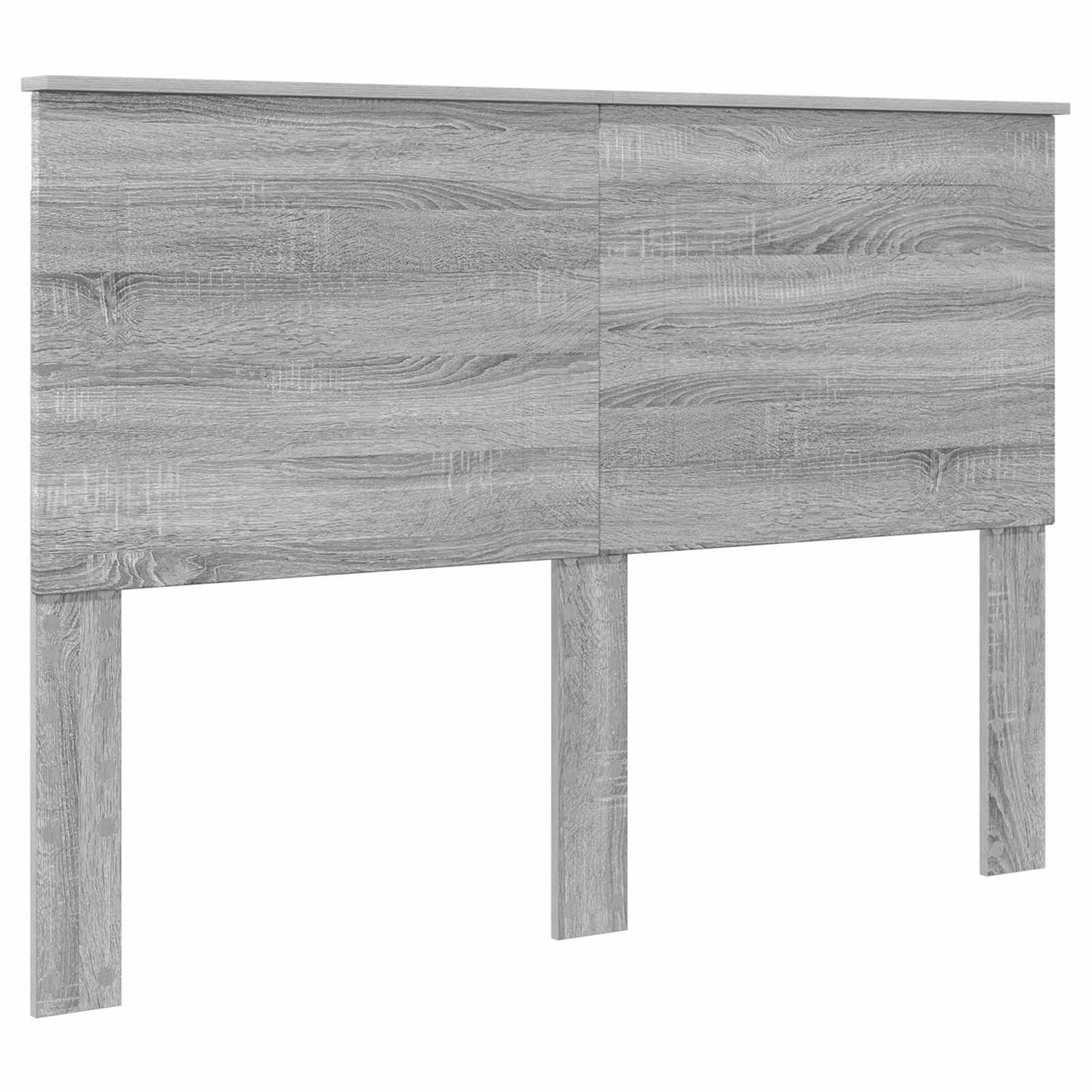 Bedframe met hoofdeinde Grijs Sonoma 160 x 200 cm Bewerkt hout is nu te koop bij PeponiXL, paradijselijk wonen!
