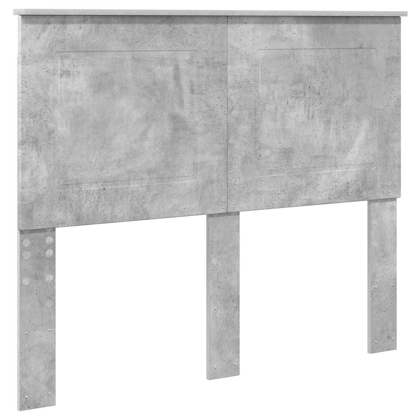 Bedframe met hoofdeinde Beton Grijs 135 x 190 cm Bewerkt hout is nu te koop bij PeponiXL, paradijselijk wonen!