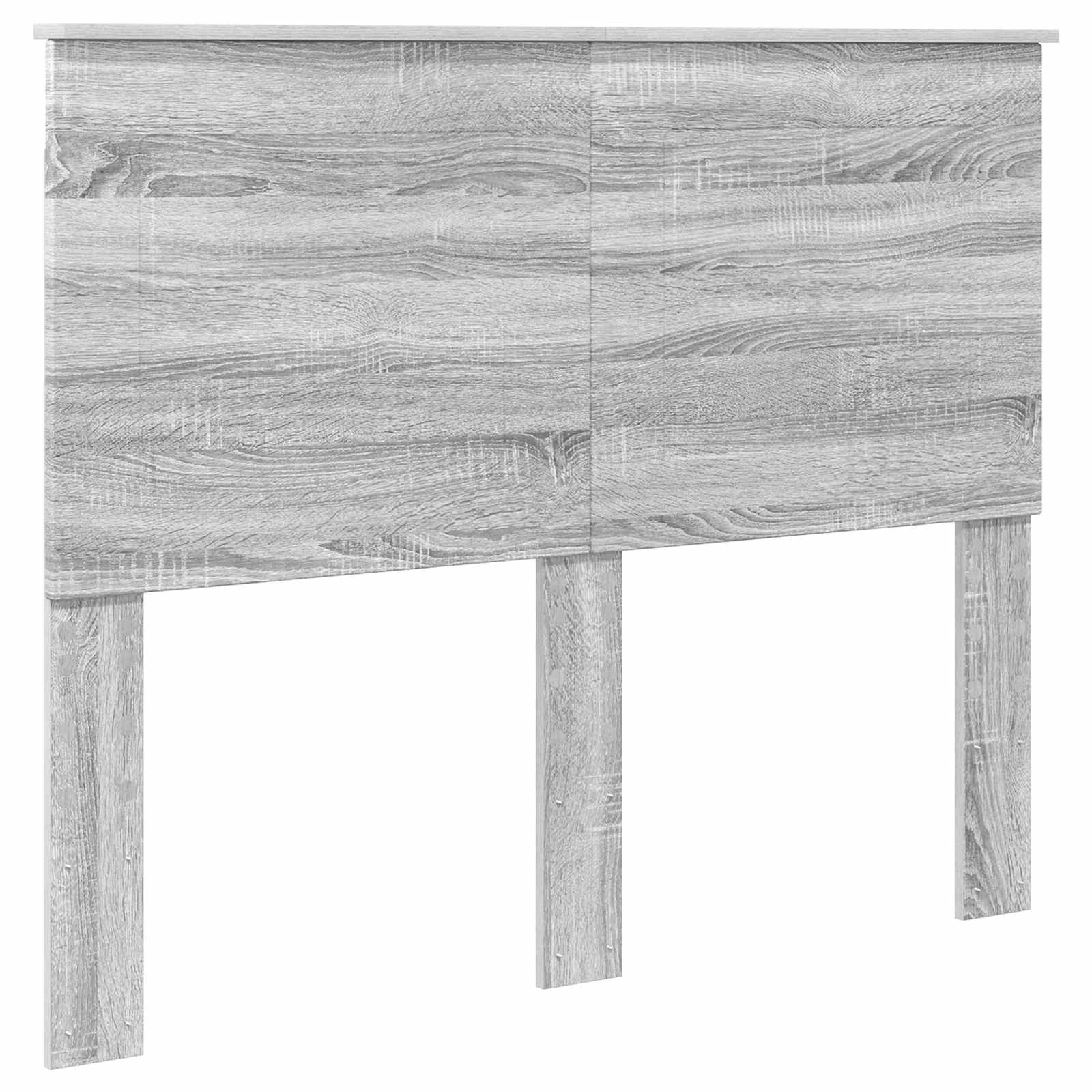Bedframe met hoofdeinde Grijs Sonoma 120 x 190 cm Bewerkt hout is nu te koop bij PeponiXL, paradijselijk wonen!