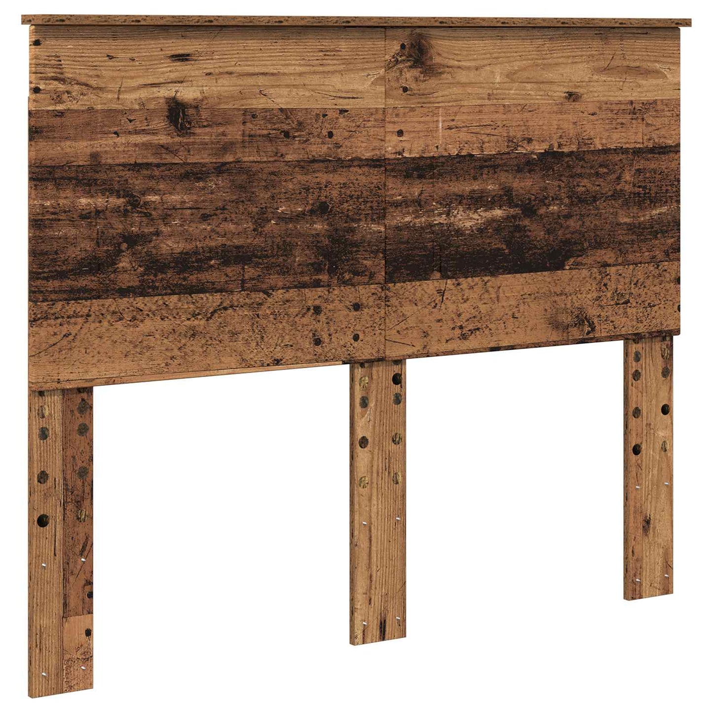 Bedframe met hoofdeinde Oudhout 120 x 190 cm Bewerkt hout is nu te koop bij PeponiXL, paradijselijk wonen!