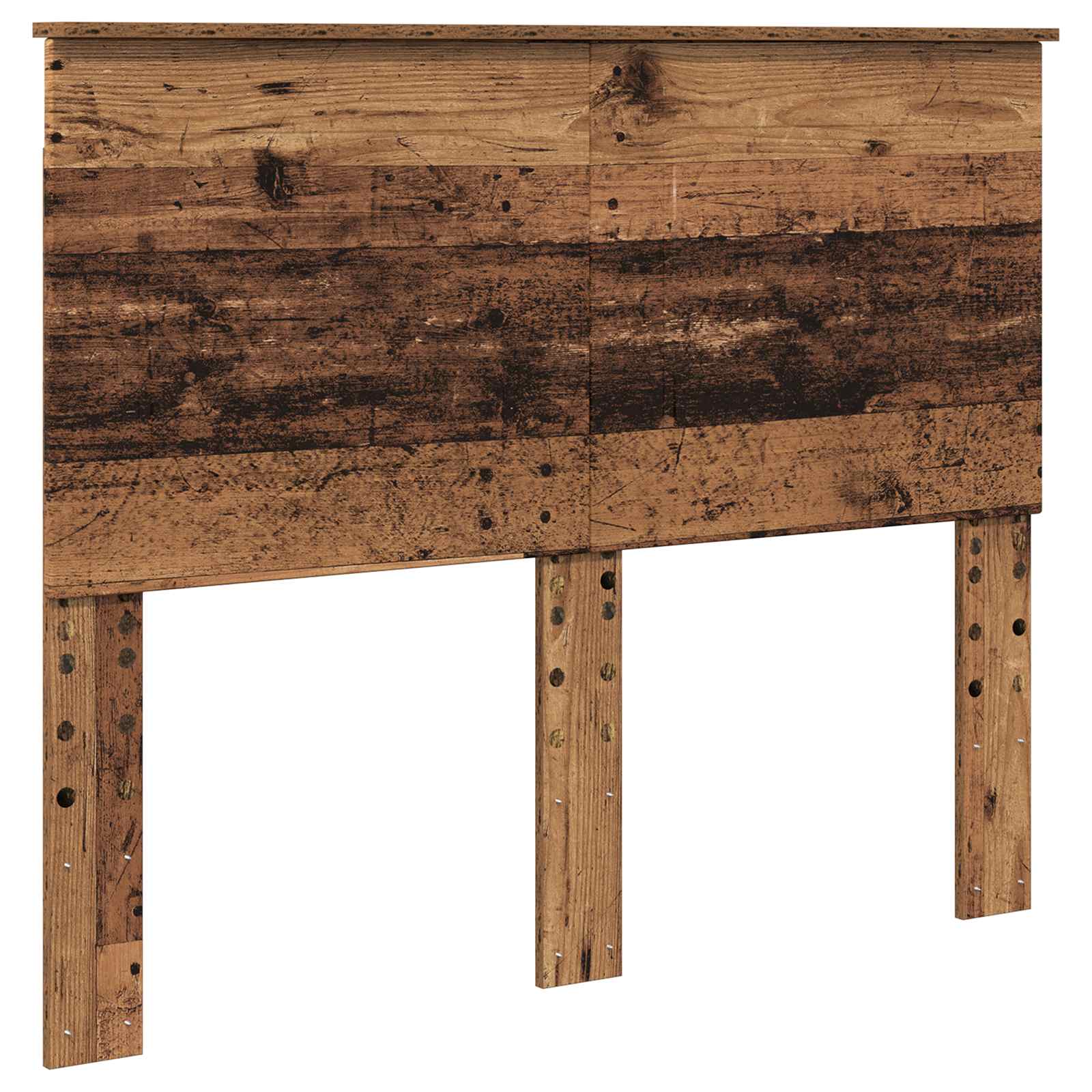 Bedframe met hoofdeinde Oudhout 120 x 190 cm Bewerkt hout is nu te koop bij PeponiXL, paradijselijk wonen!