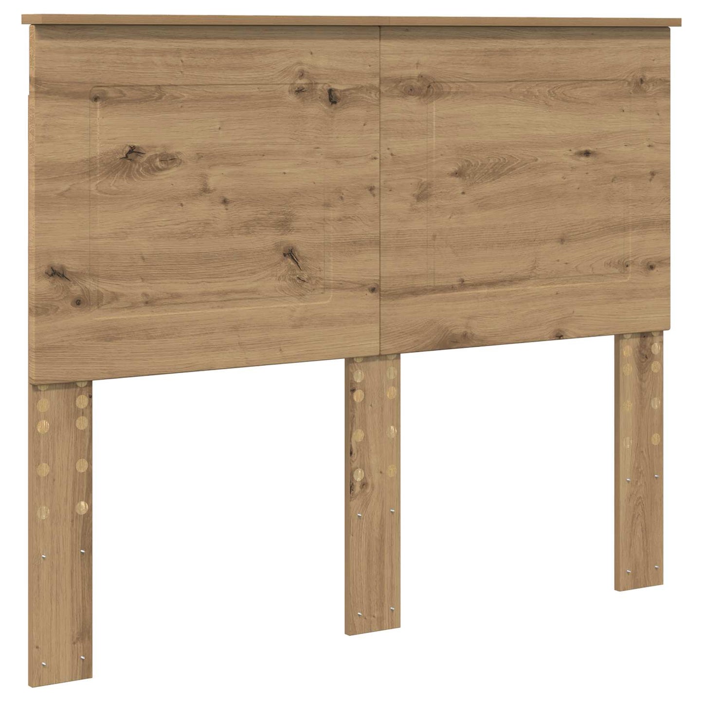 Bedframe met hoofdeinde Artisan Eiken 120 x 190 cm Bewerkt hout is nu te koop bij PeponiXL, paradijselijk wonen!