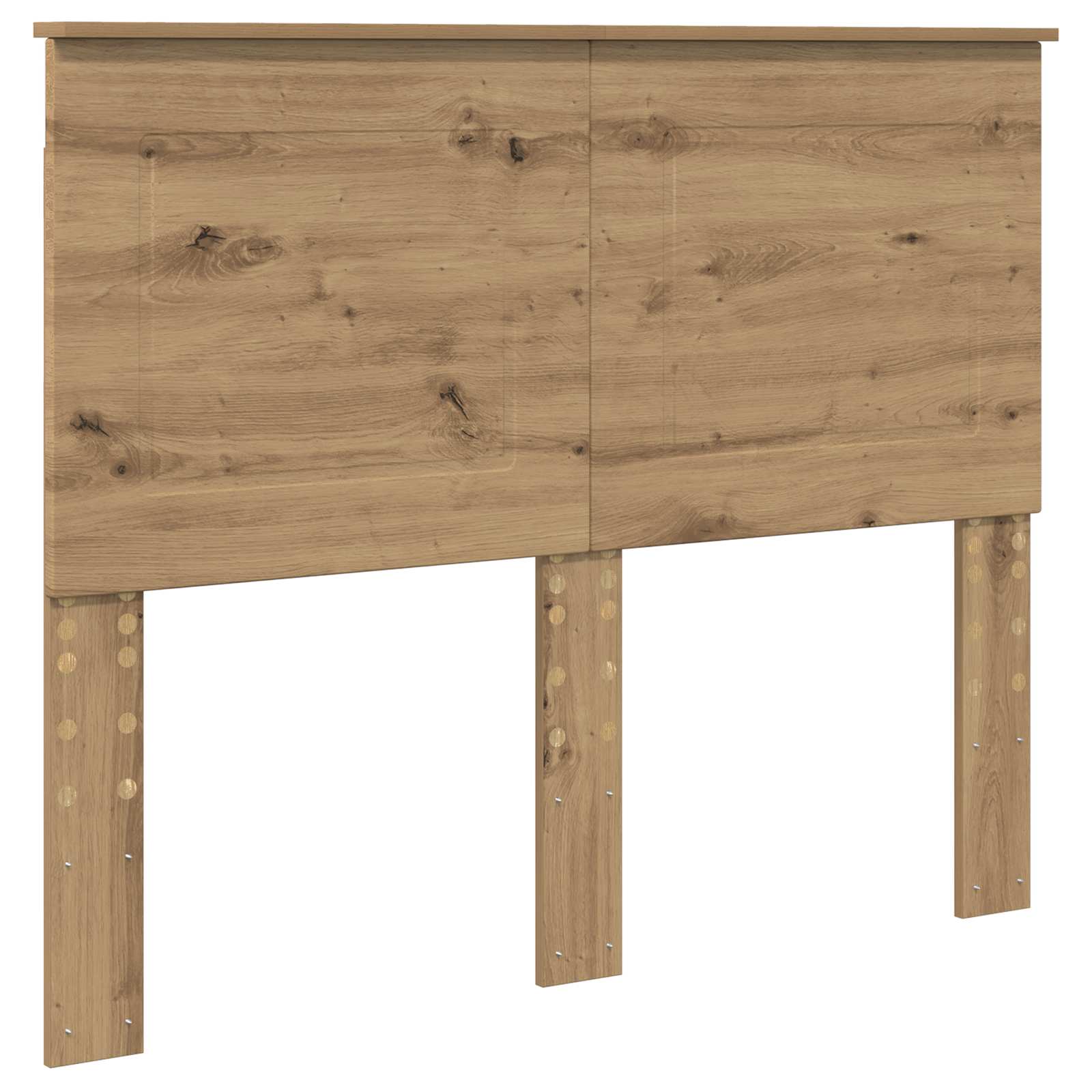 Bedframe met hoofdeinde Artisan Eiken 120 x 190 cm Bewerkt hout is nu te koop bij PeponiXL, paradijselijk wonen!