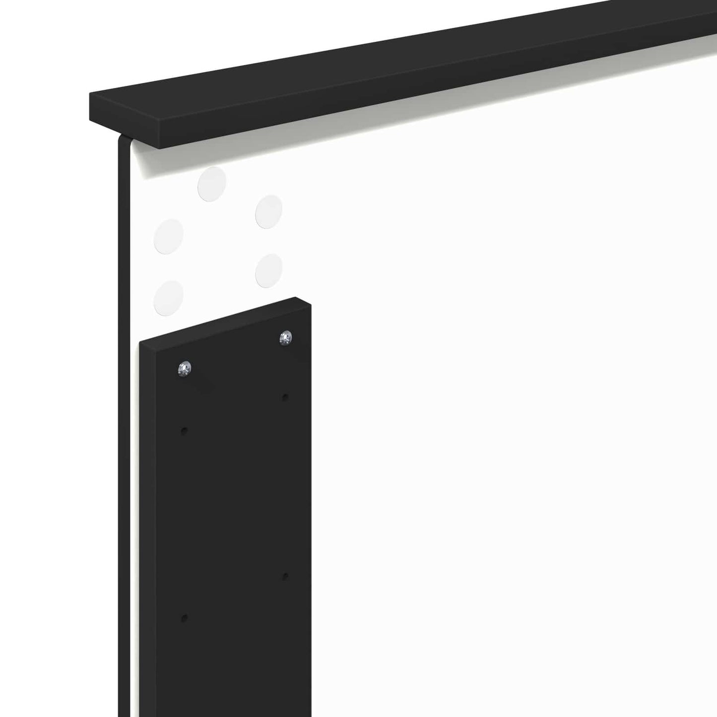 Bedframe met lade Zwart en Zilver 100 x 200 cm Bewerkt hout is nu te koop bij PeponiXL, paradijselijk wonen!