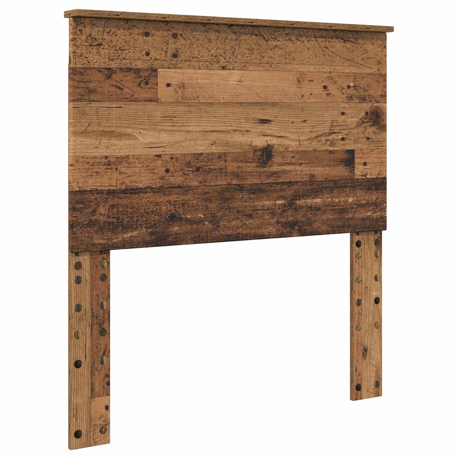 Bedframe met hoofdeinde Oudhout 100 x 200 cm Bewerkt hout is nu te koop bij PeponiXL, paradijselijk wonen!