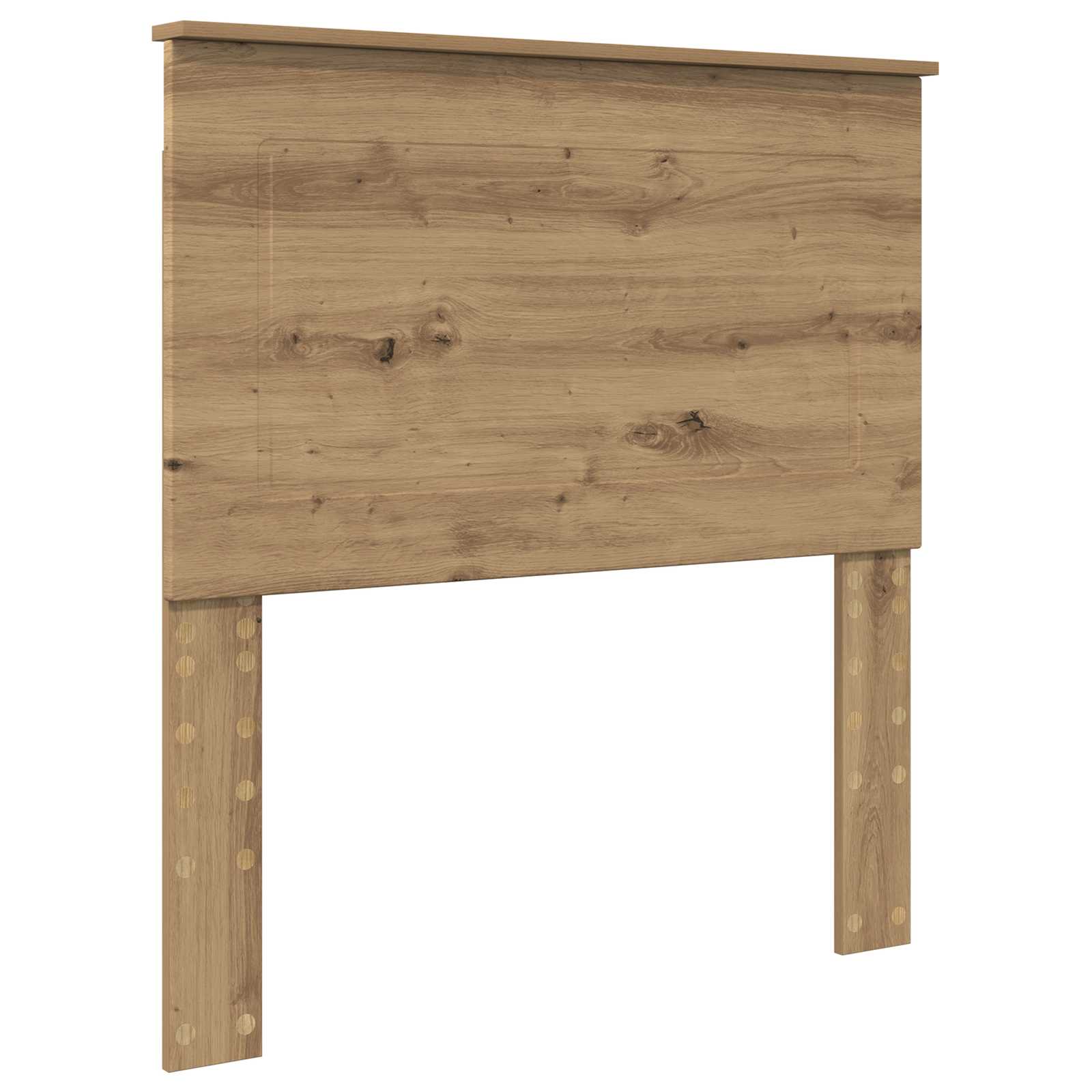 Bedframe met hoofdeinde Artisan Eiken 90 x 200 cm Bewerkt hout is nu te koop bij PeponiXL, paradijselijk wonen!
