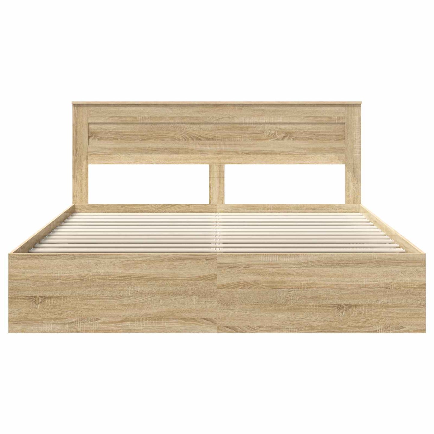 Bedframe met hoofdeinde Sonoma 180 x 200 cm Massief grenenhout is nu te koop bij PeponiXL, paradijselijk wonen!