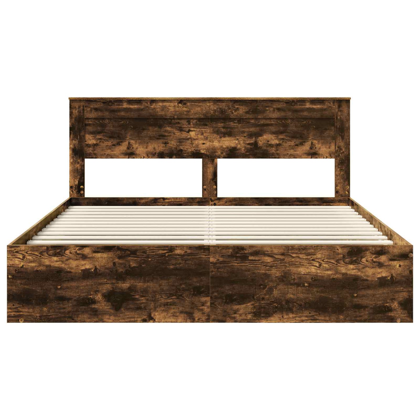 Bedframe Gerookt eiken 180 x 200 cm Massief grenenhout is nu te koop bij PeponiXL, paradijselijk wonen!