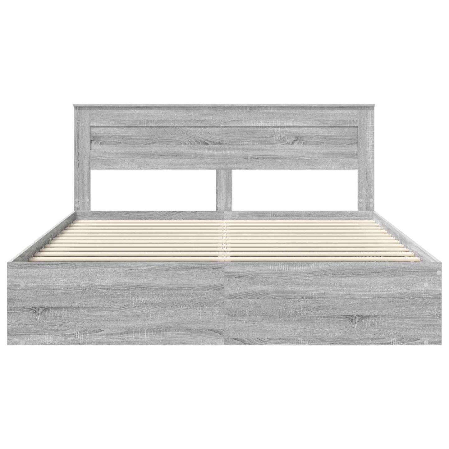Bedframe Grijs Sonoma 180 x 200 cm Massief grenenhout is nu te koop bij PeponiXL, paradijselijk wonen!