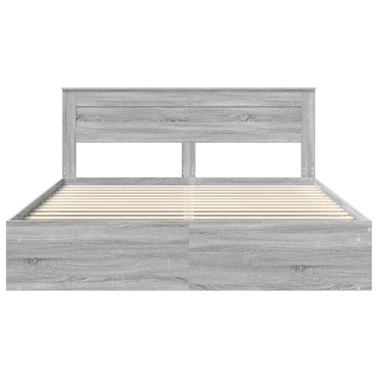 Bedframe Grijs Sonoma 180 x 200 cm Massief grenenhout is nu te koop bij PeponiXL, paradijselijk wonen!